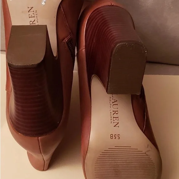 Womens Camel Ralph Lauren Boots - Picture 3 of 3